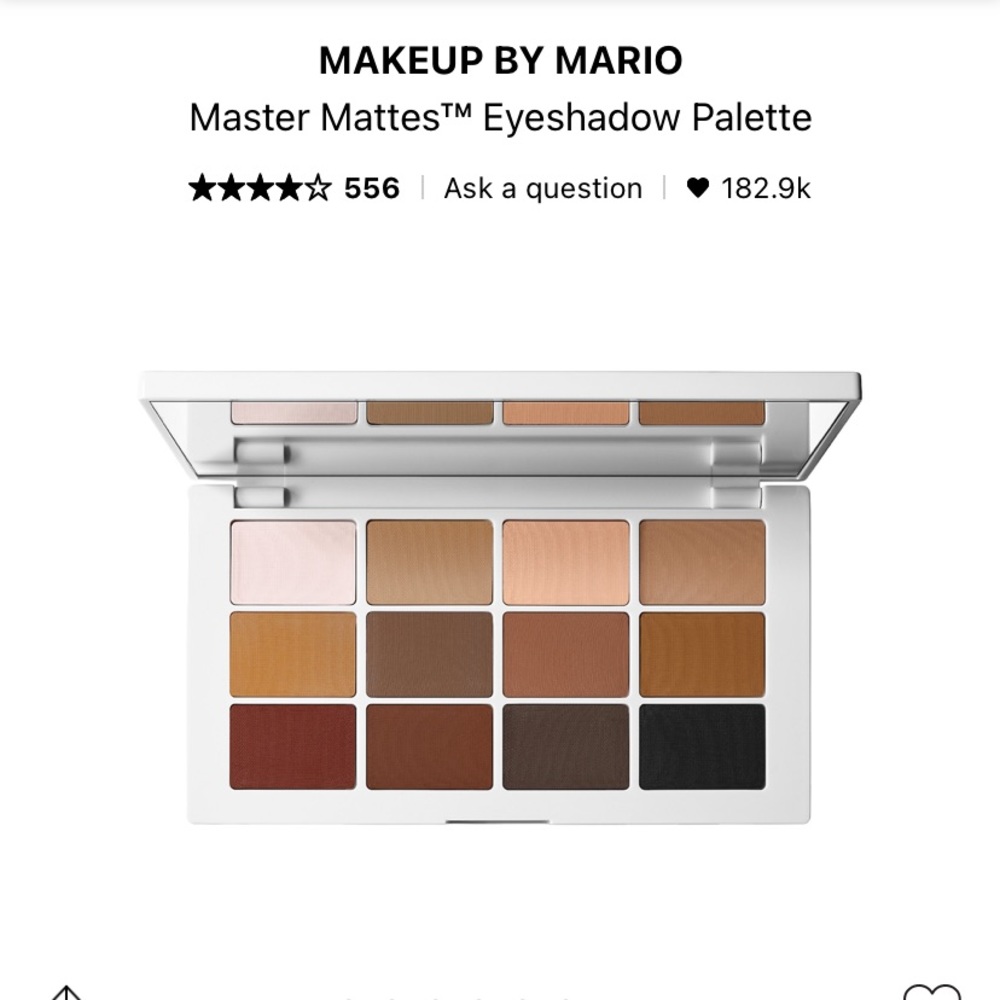 Makeup by mario Master Mattes eyeshadow palette